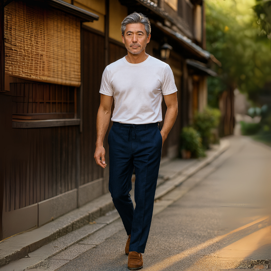 BREEZE | 通気性のあるコットンリネンパンツ