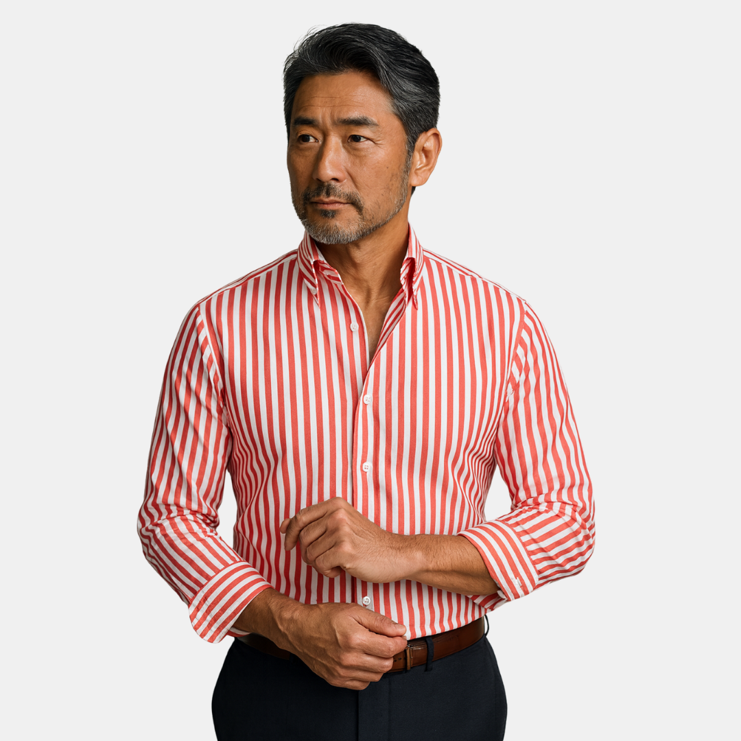 天童 | モダンなストライプシャツ