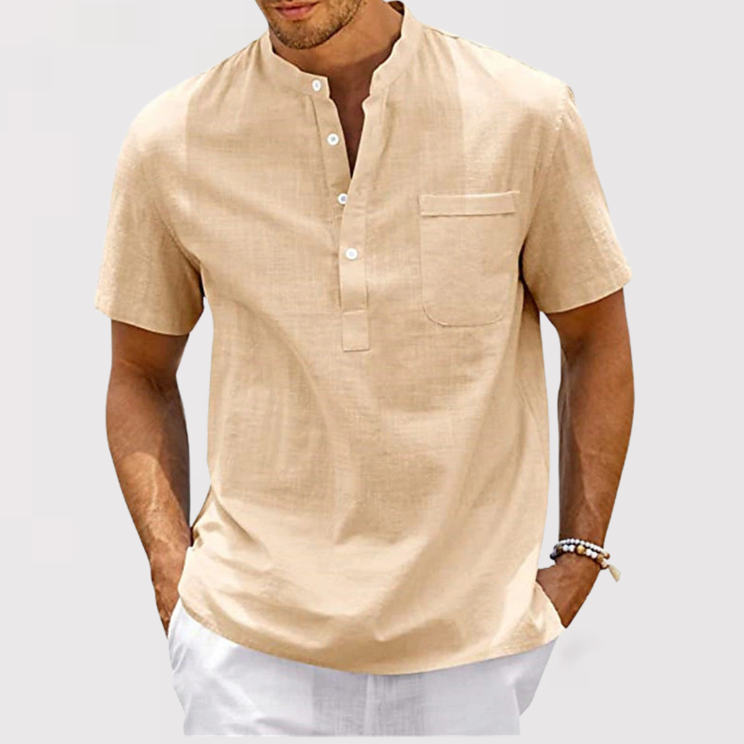 リアロ | ポケット付きネックシャツ