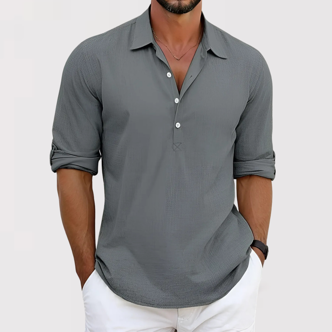 ウェーブ | コットンリネンシャツ