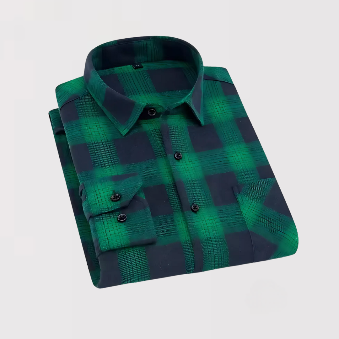 風間 | リラックスフィットチェックシャツ