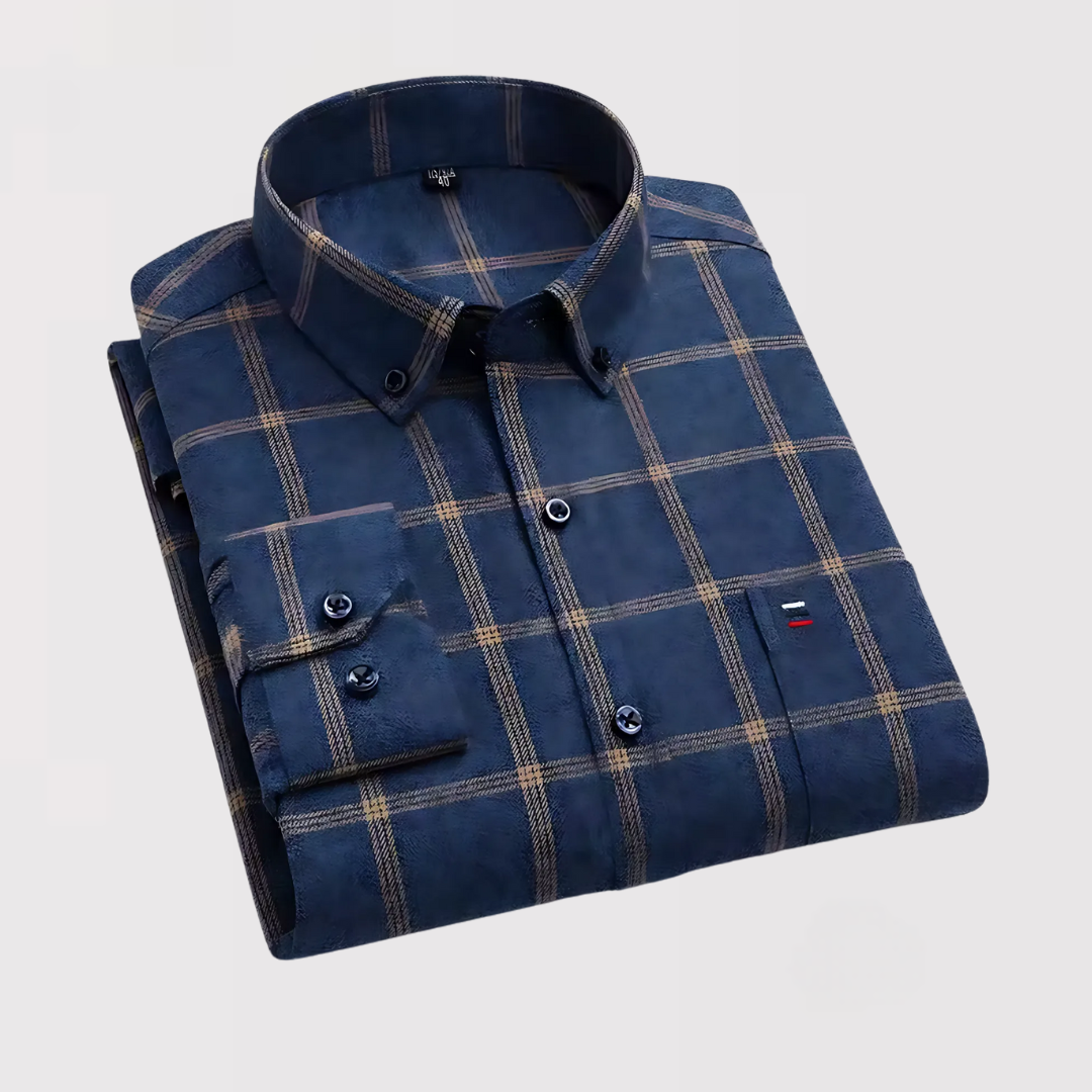 風間 | リラックスフィットチェックシャツ