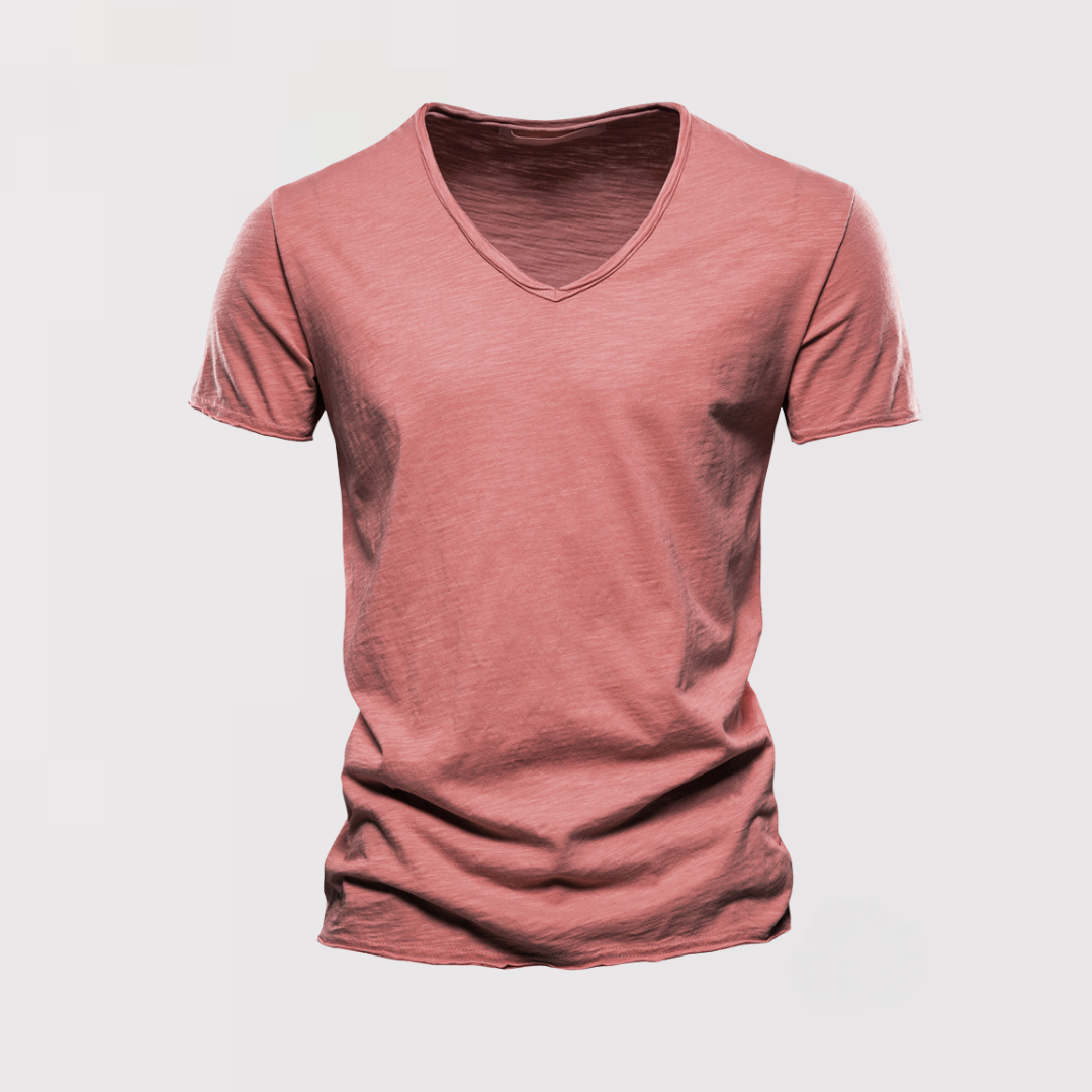 りゅうや | VネックスリムフィットコットンTシャツ