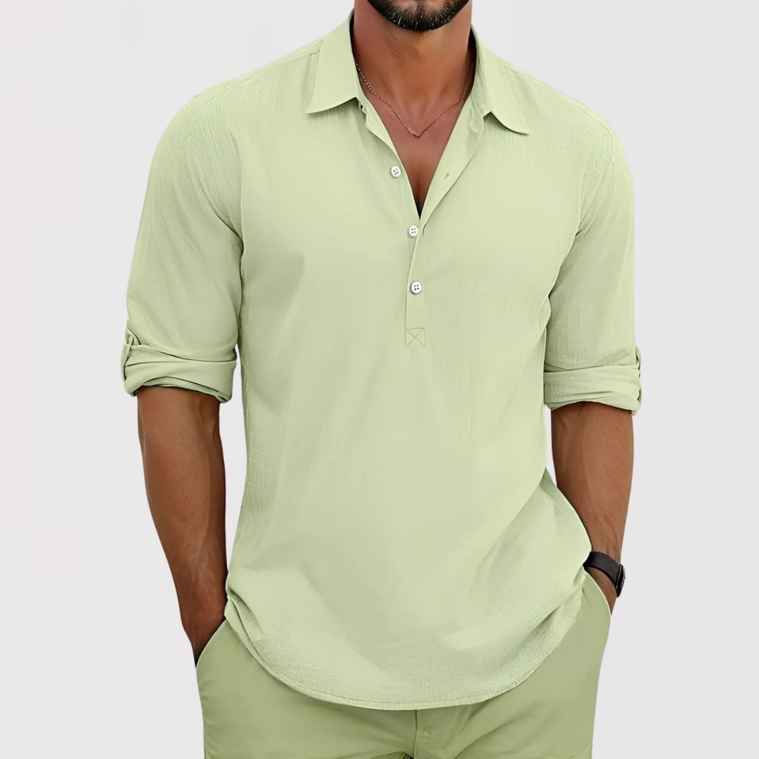 ウェーブ | コットンリネンシャツ