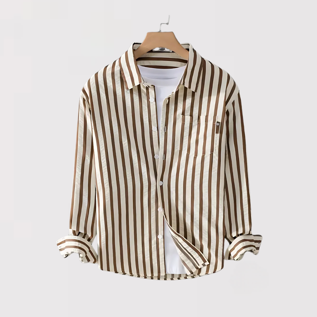 KENJAKU | ソフトストライプシャツ