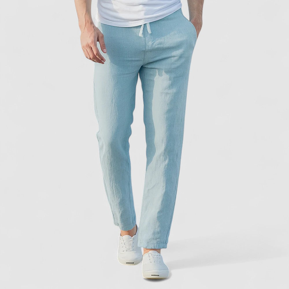 BREEZE | 通気性のあるコットンリネンパンツ