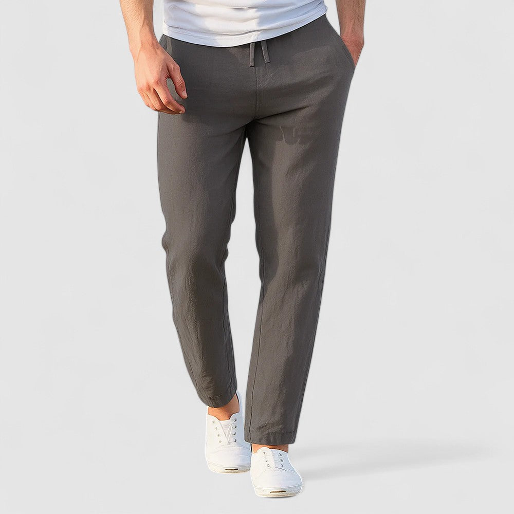 BREEZE | 通気性のあるコットンリネンパンツ