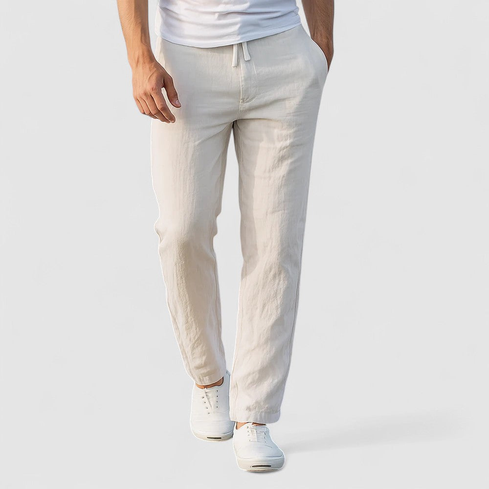 BREEZE | 通気性のあるコットンリネンパンツ