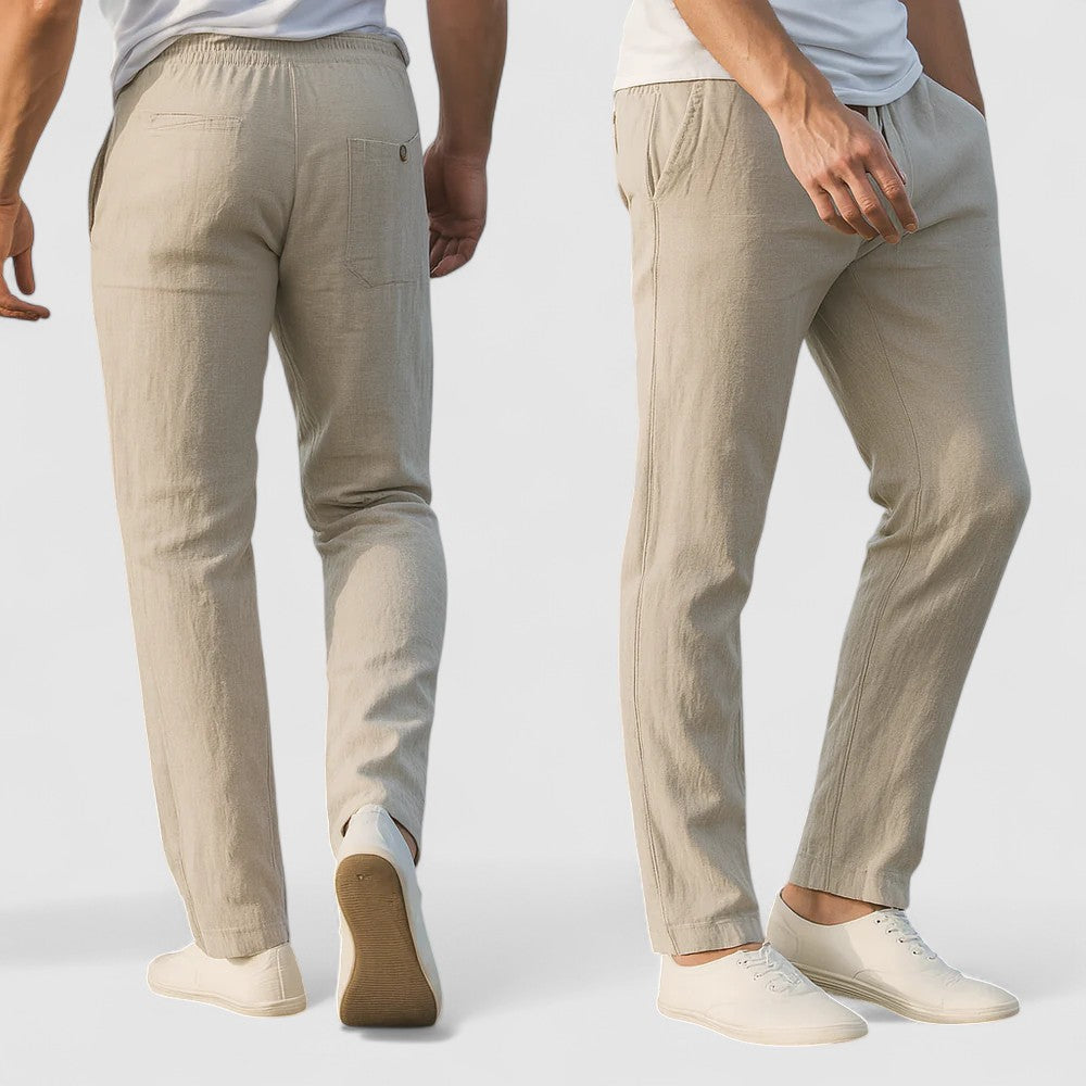 BREEZE | 通気性のあるコットンリネンパンツ