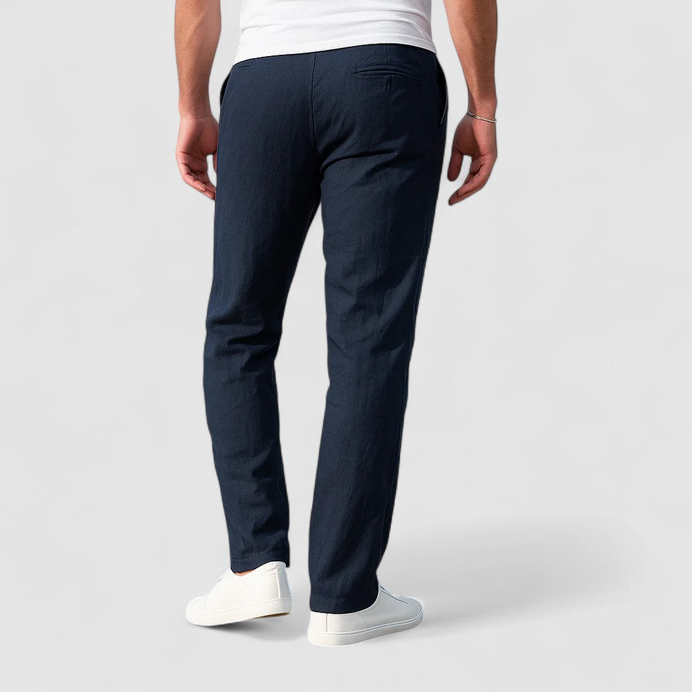 BREEZE | 通気性のあるコットンリネンパンツ