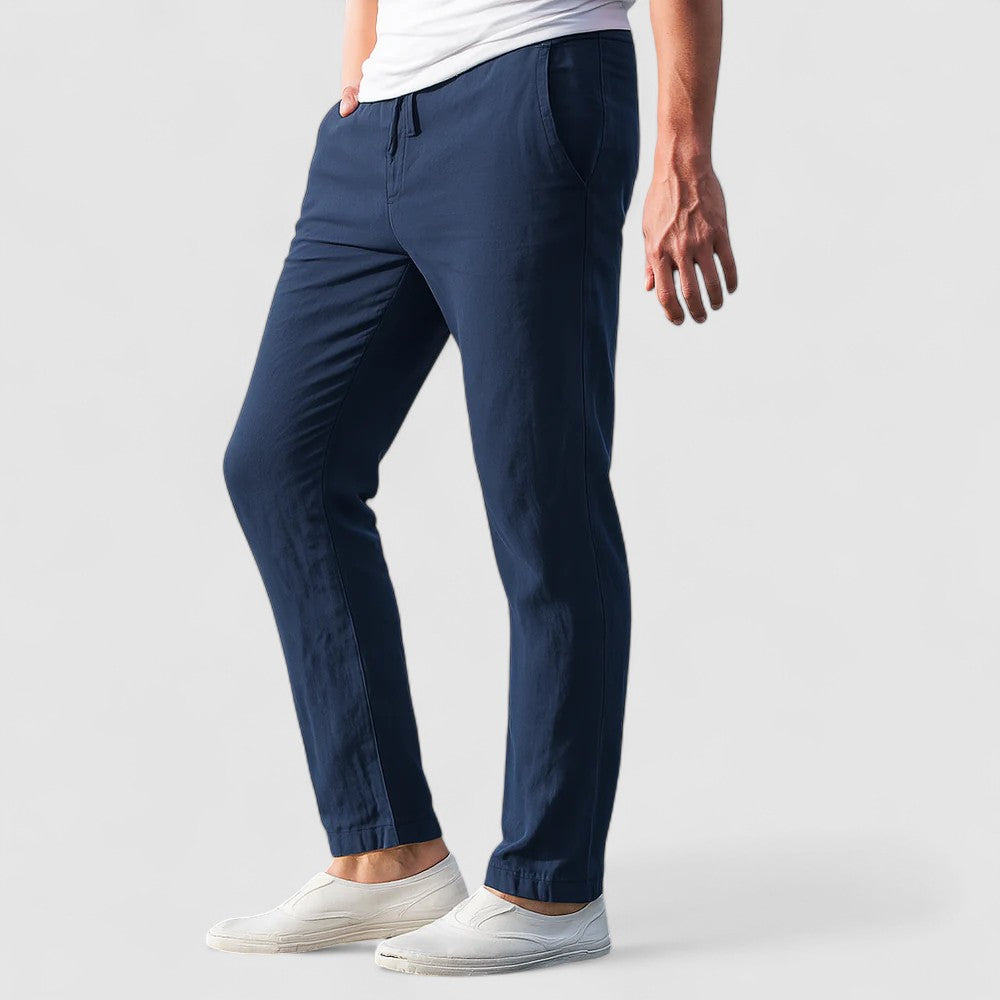 BREEZE | 通気性のあるコットンリネンパンツ