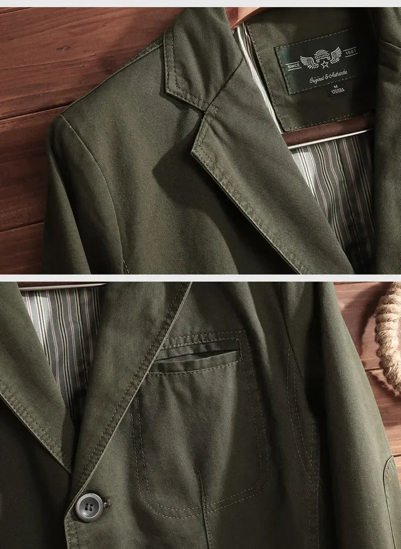 マヒト | 通気性のあるコットンブレザー