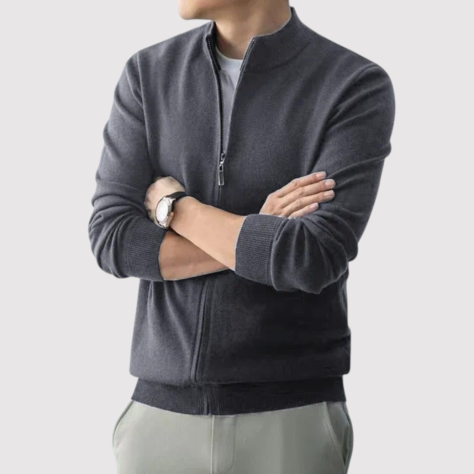 BENJIRO | プレミアムフルジップニットセーター