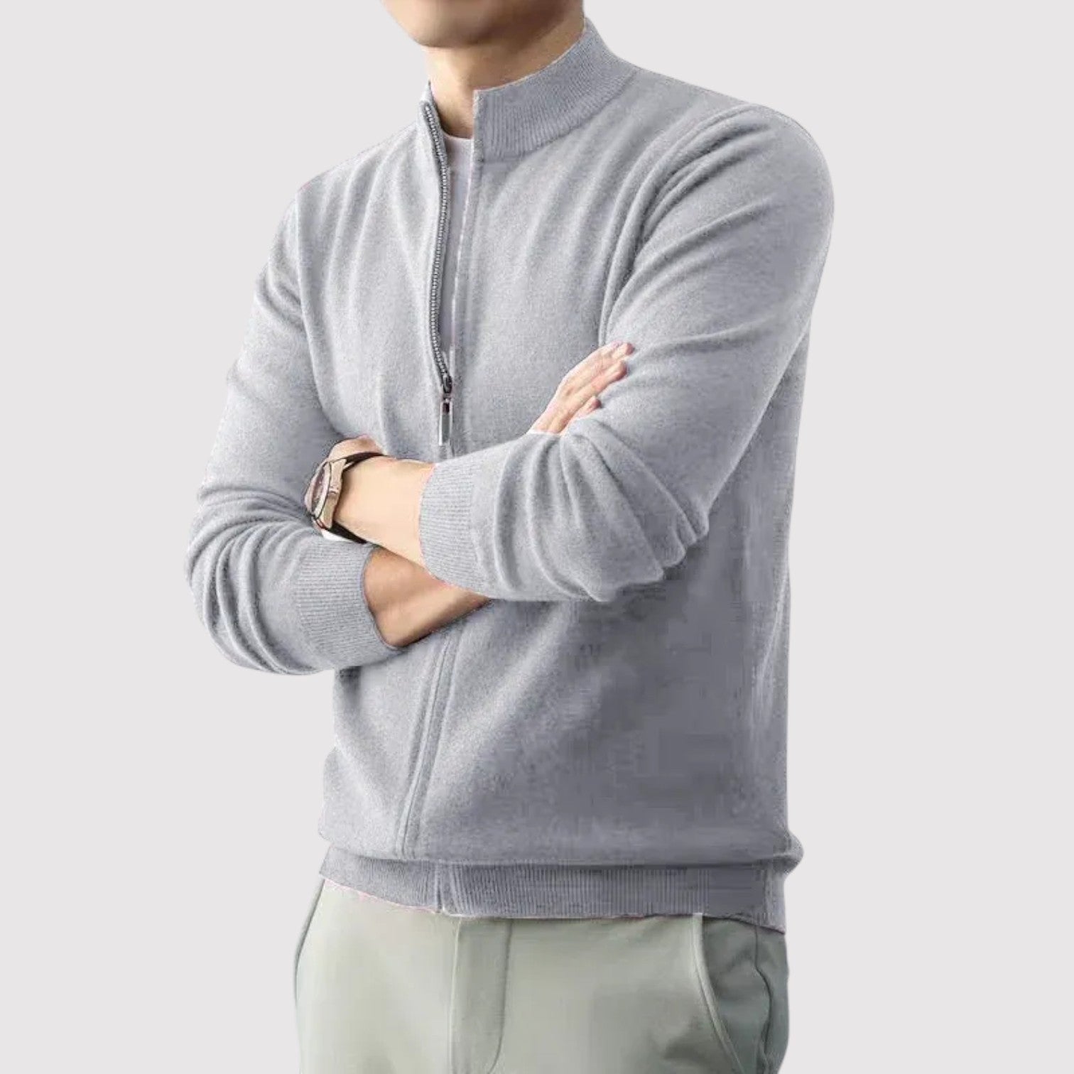BENJIRO | プレミアムフルジップニットセーター