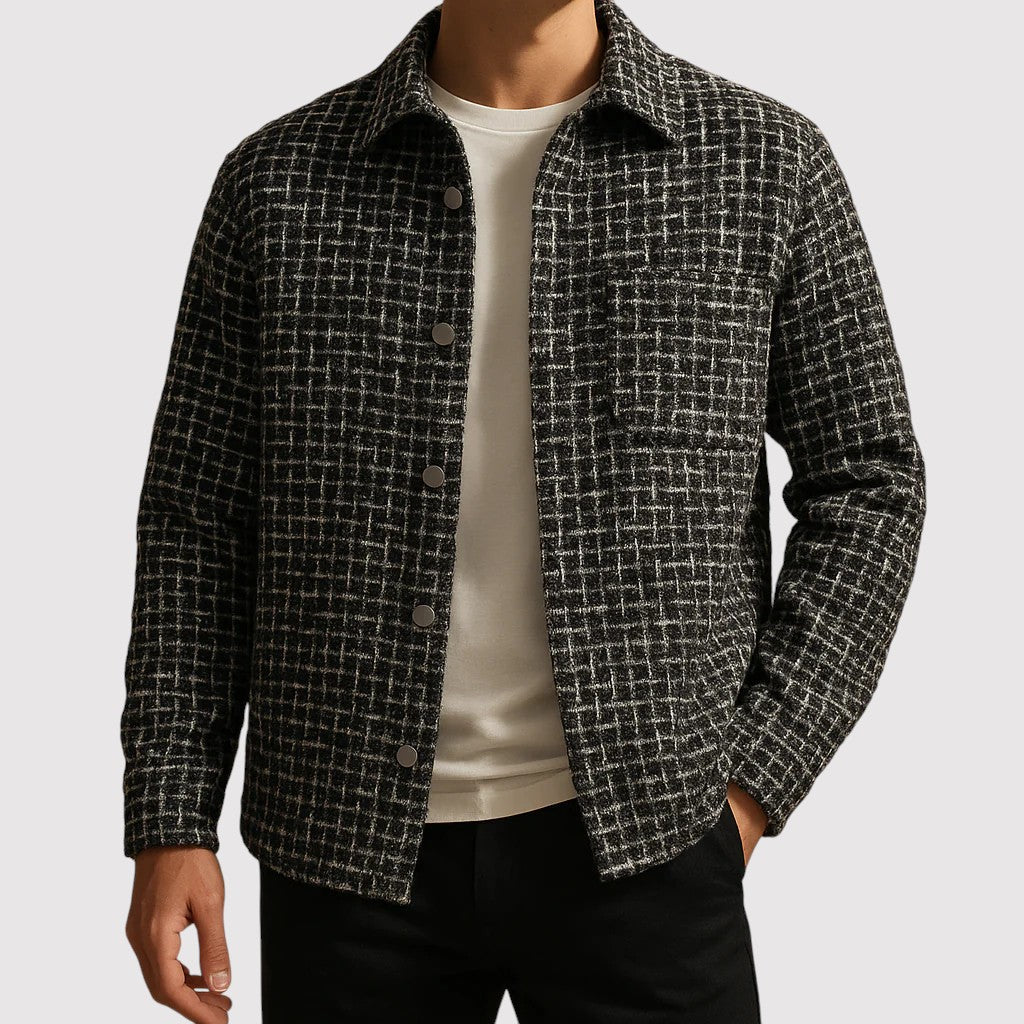 足鹿具 | ラグジュアリーハウンドトゥースシャケット