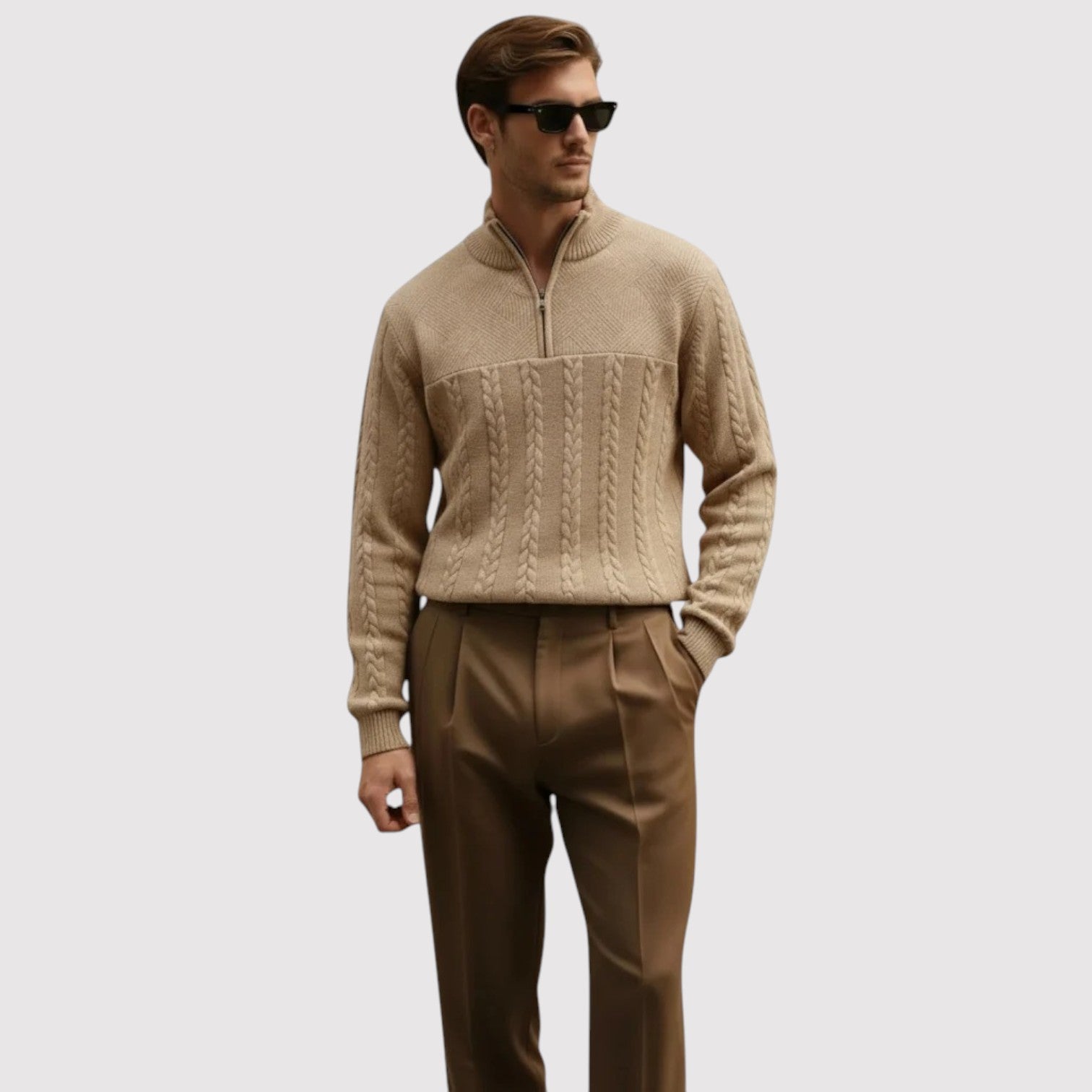 ゆうせい | プレミアム・ハーフジップ・プルオーバー