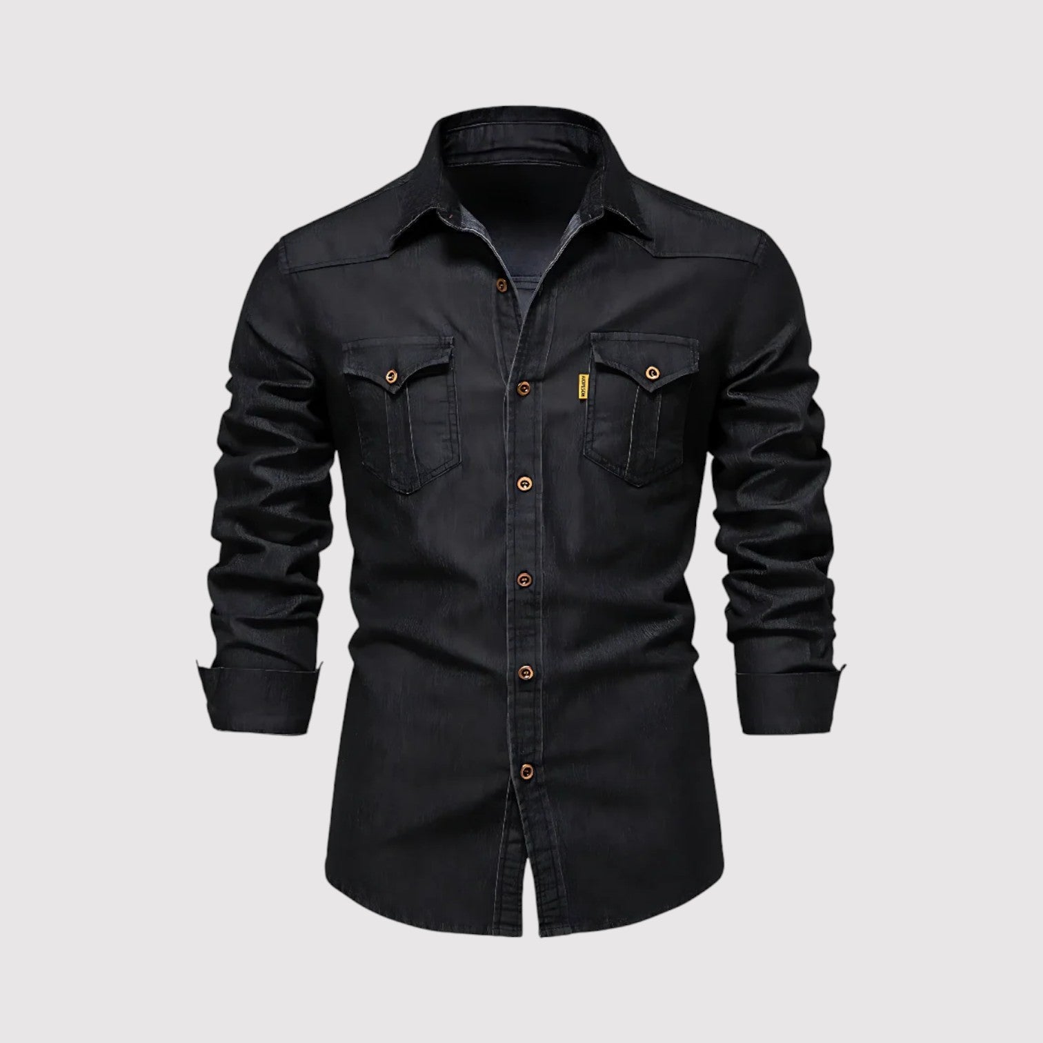 KAJIWARO | プレミアム・コットン・デニム・シャツ