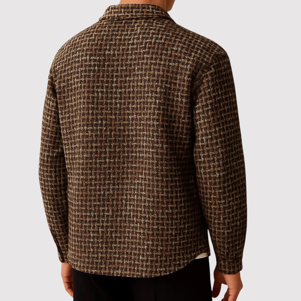 足鹿具 | ラグジュアリーハウンドトゥースシャケット