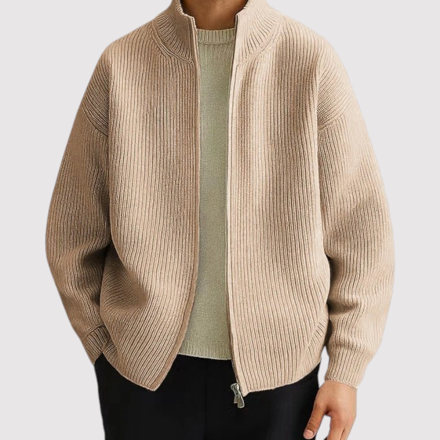 かえもん | ラグジュアリーフルジップニットカーディガン