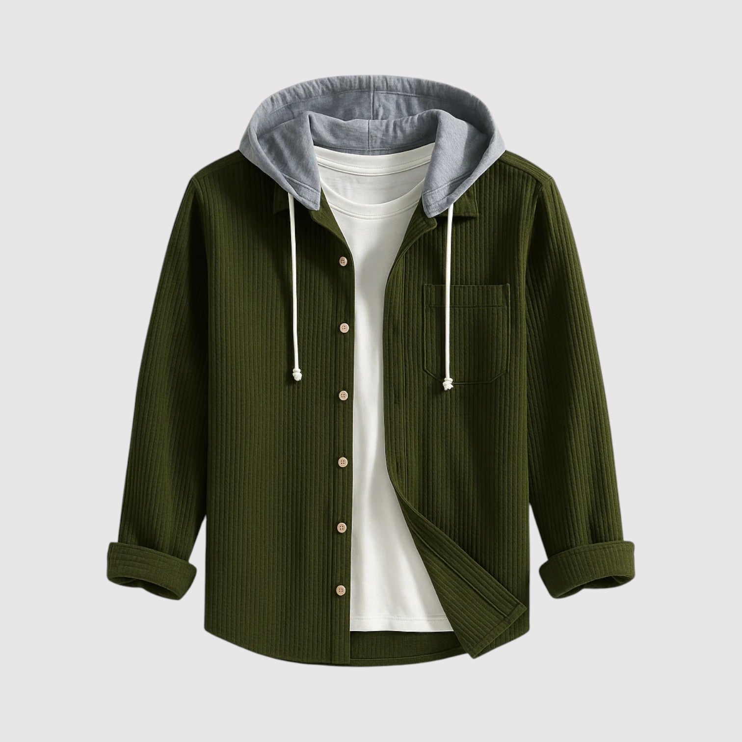 マサオ | プレミアムフーデッドシャツ