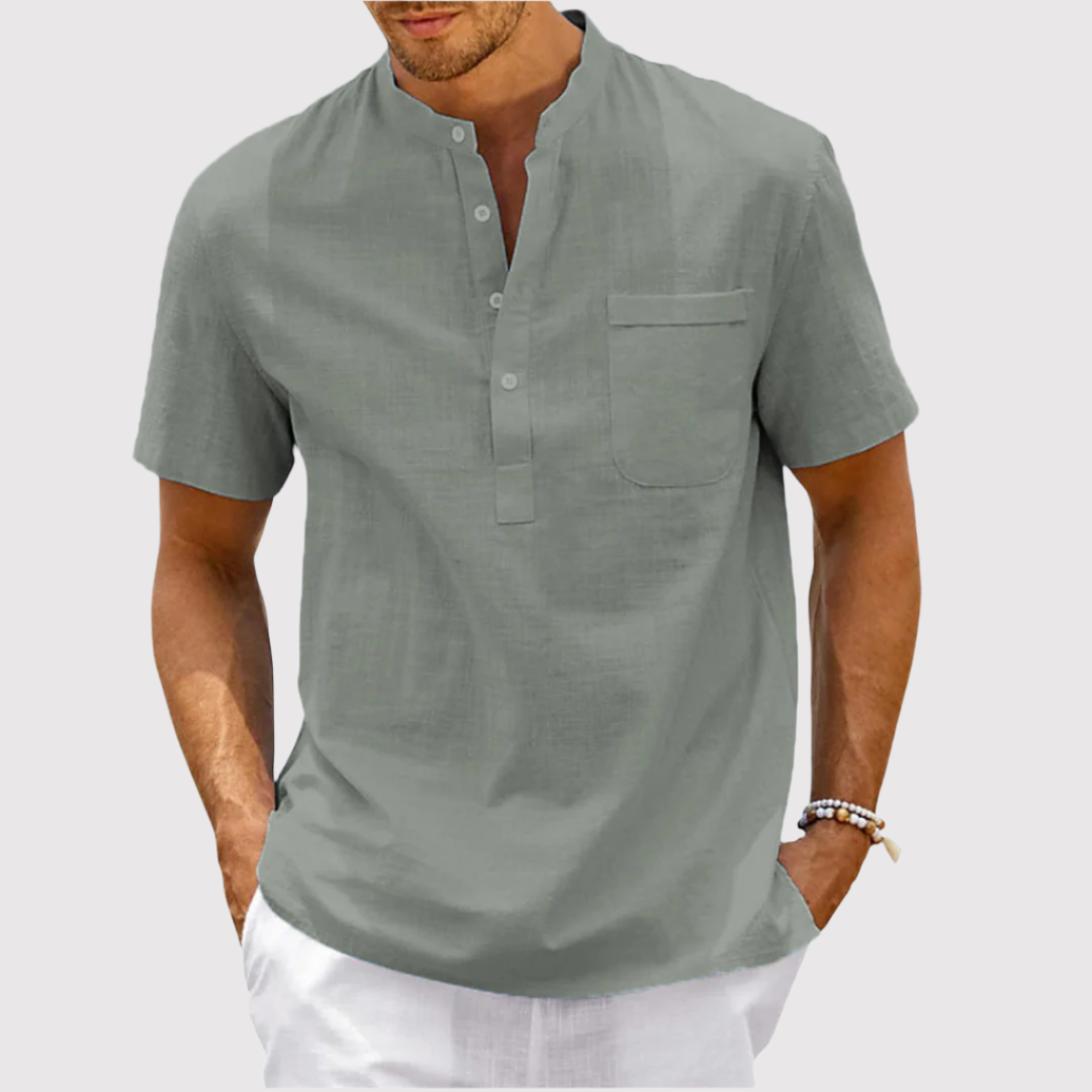 リアロ | ポケット付きネックシャツ