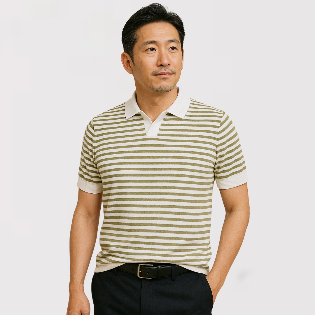 リオ | ストライプポロシャツ