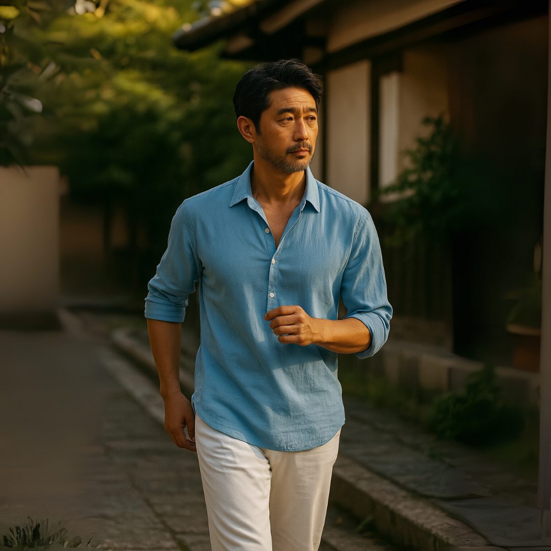 ウェーブ | コットンリネンシャツ