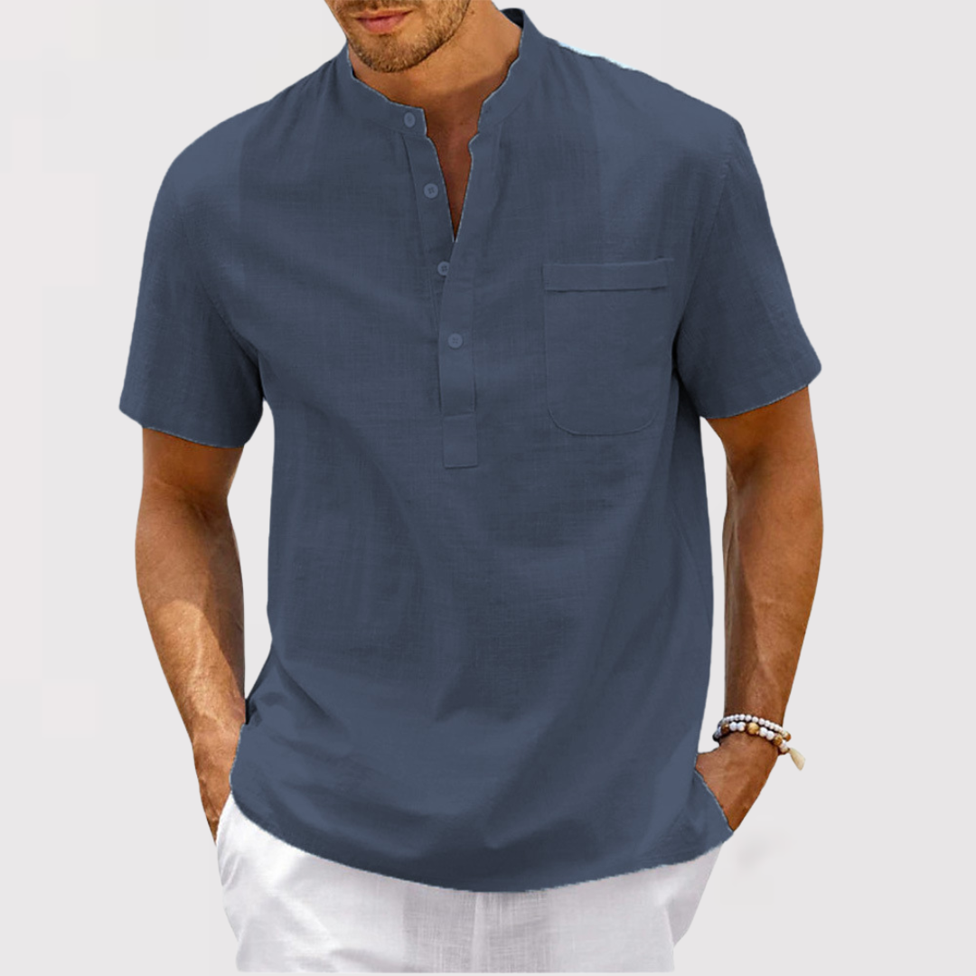 リアロ | ポケット付きネックシャツ