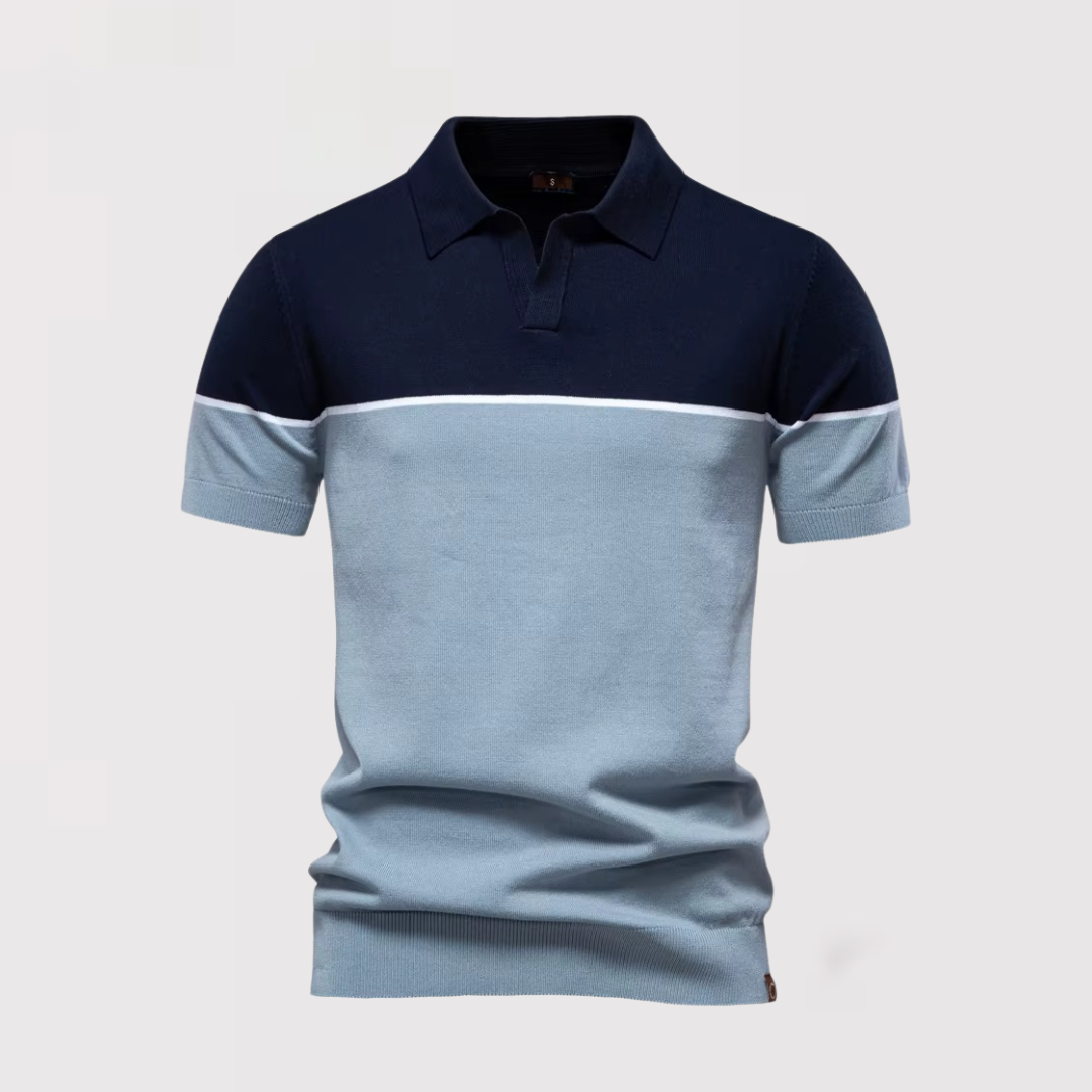 ラヤ | トーンツーのボタンなしポロシャツ