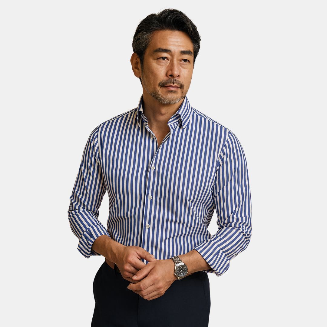 天童 | モダンなストライプシャツ