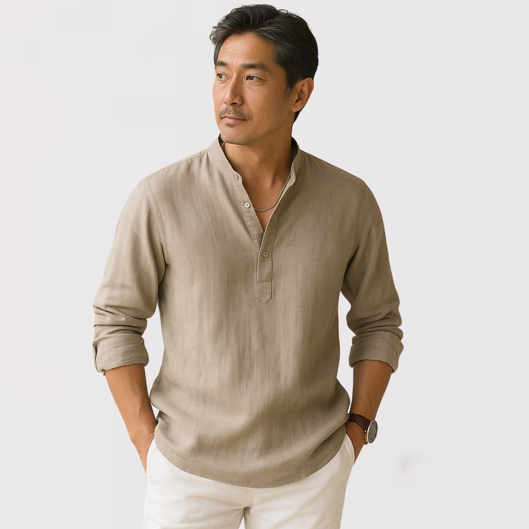 マッシモ | テクスチャーコットンヘルネックシャツ