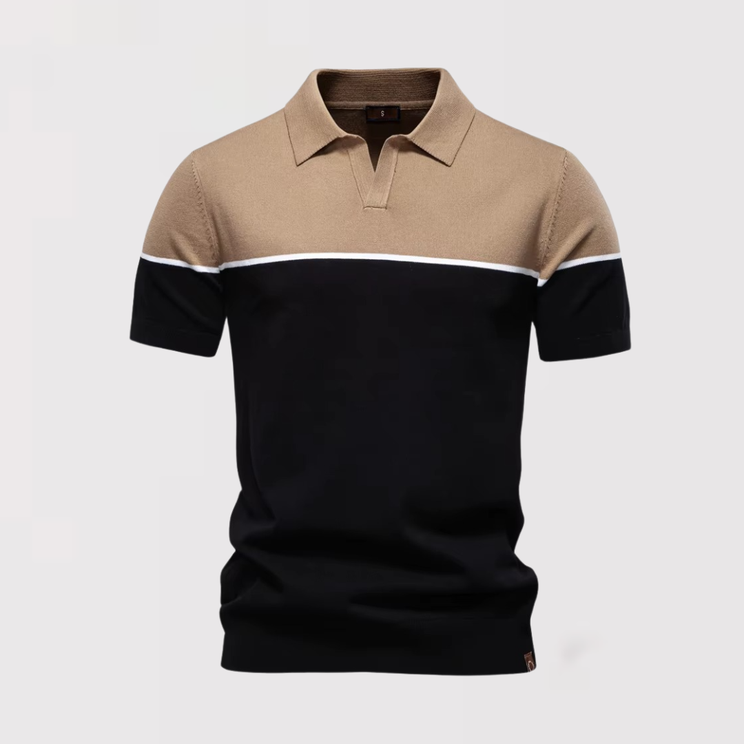 ラヤ | トーンツーのボタンなしポロシャツ