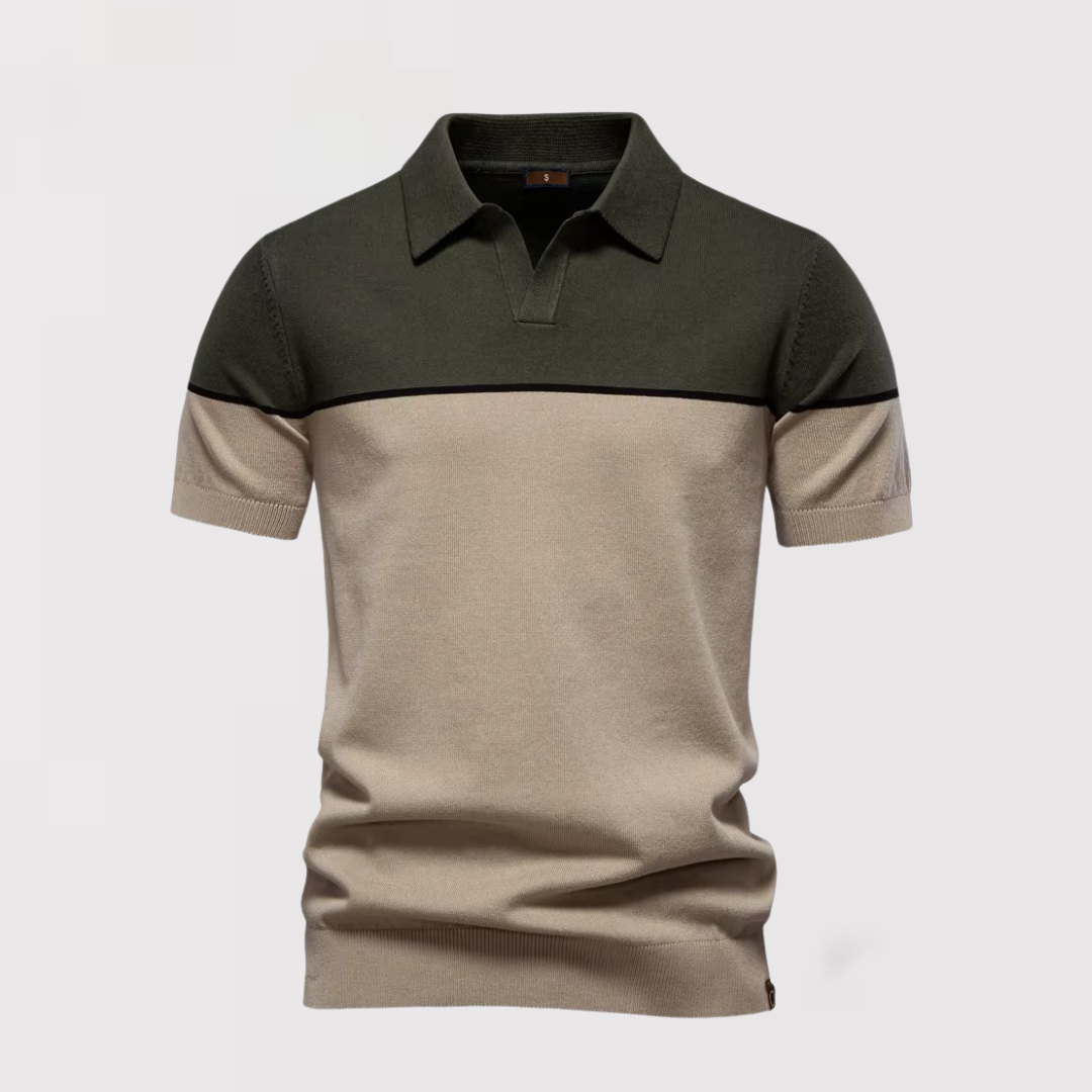 ラヤ | トーンツーのボタンなしポロシャツ