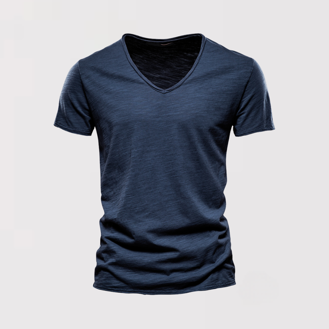 りゅうや | VネックスリムフィットコットンTシャツ