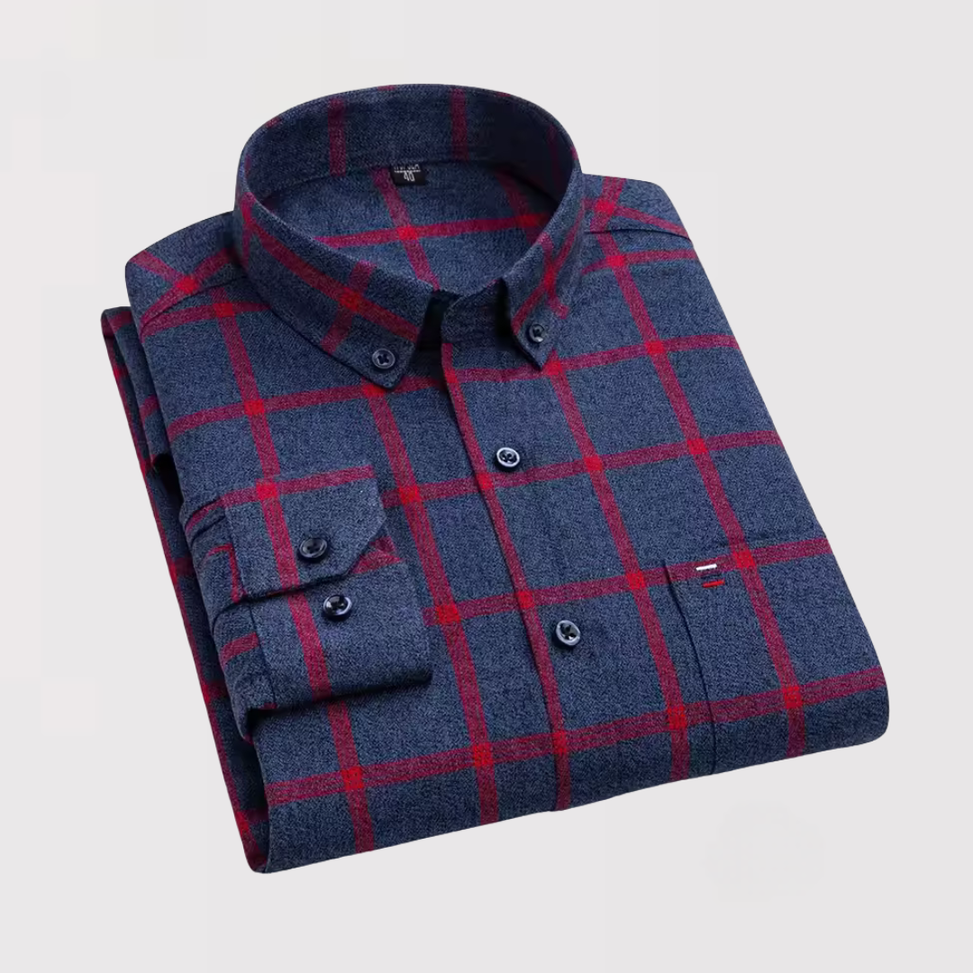 風間 | リラックスフィットチェックシャツ