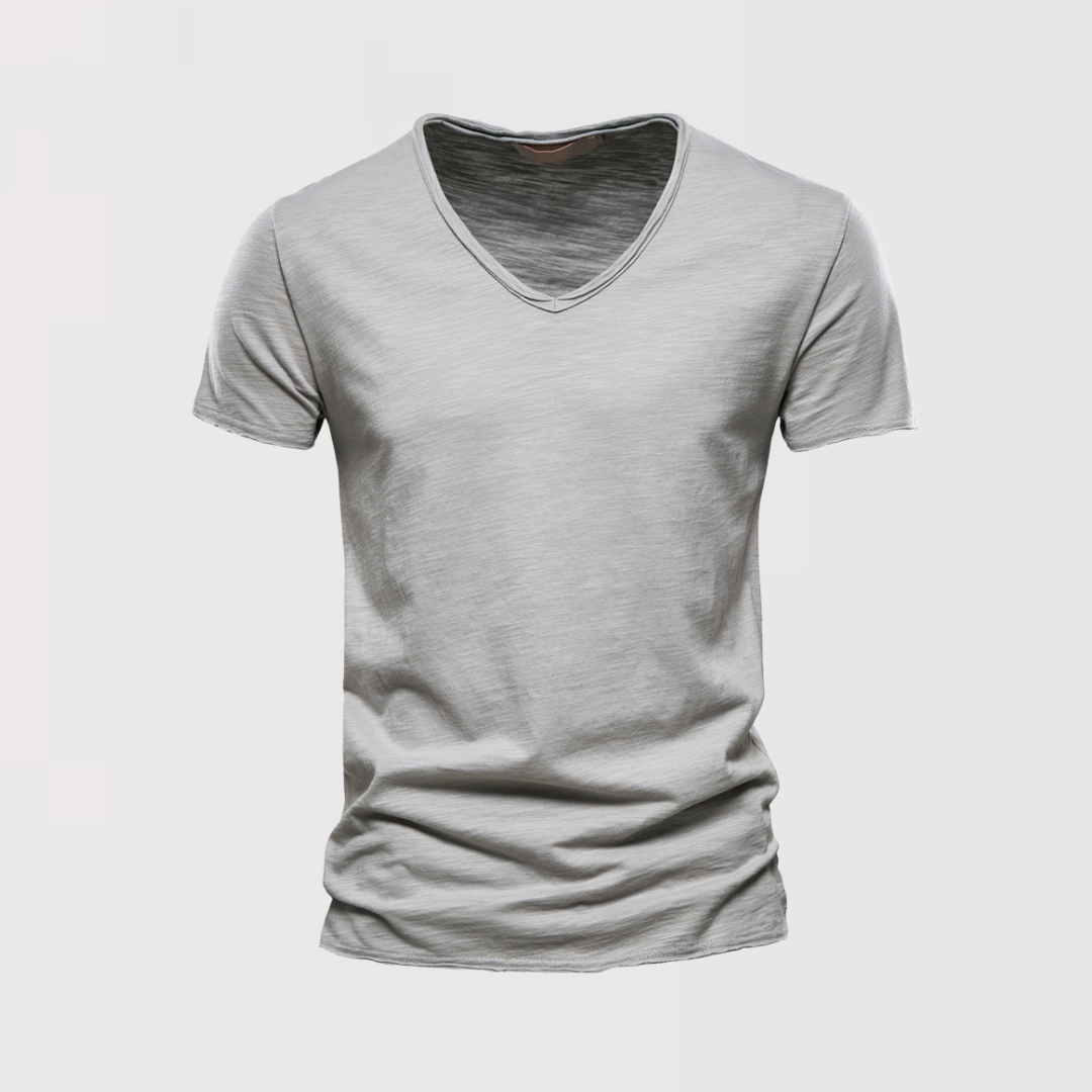 りゅうや | VネックスリムフィットコットンTシャツ