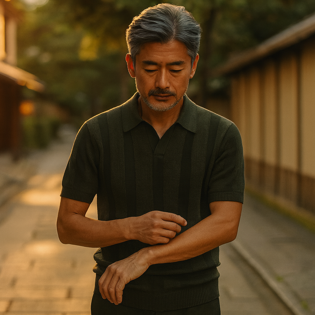 サンジ | クラシックストライプポロシャツ