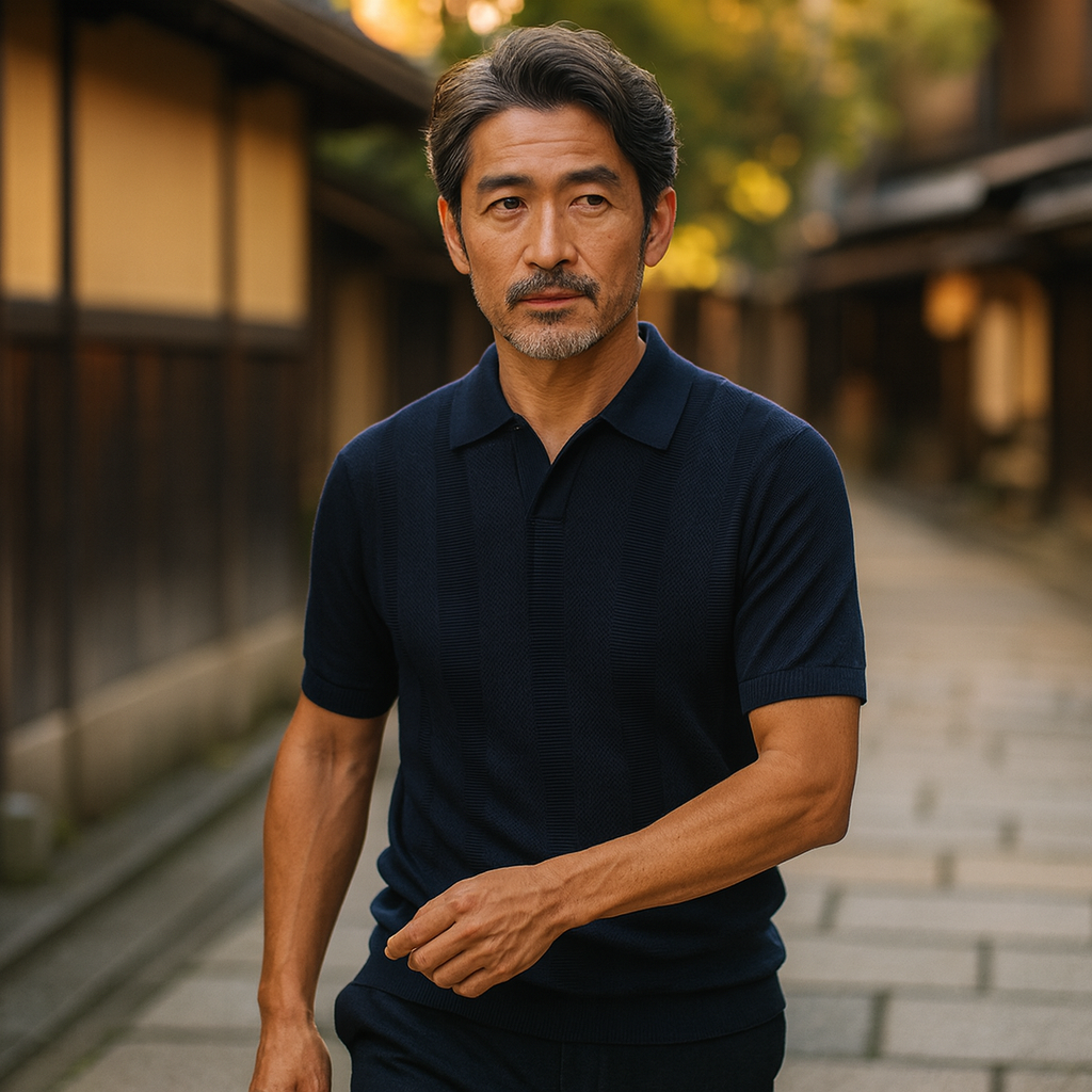 サンジ | クラシックストライプポロシャツ