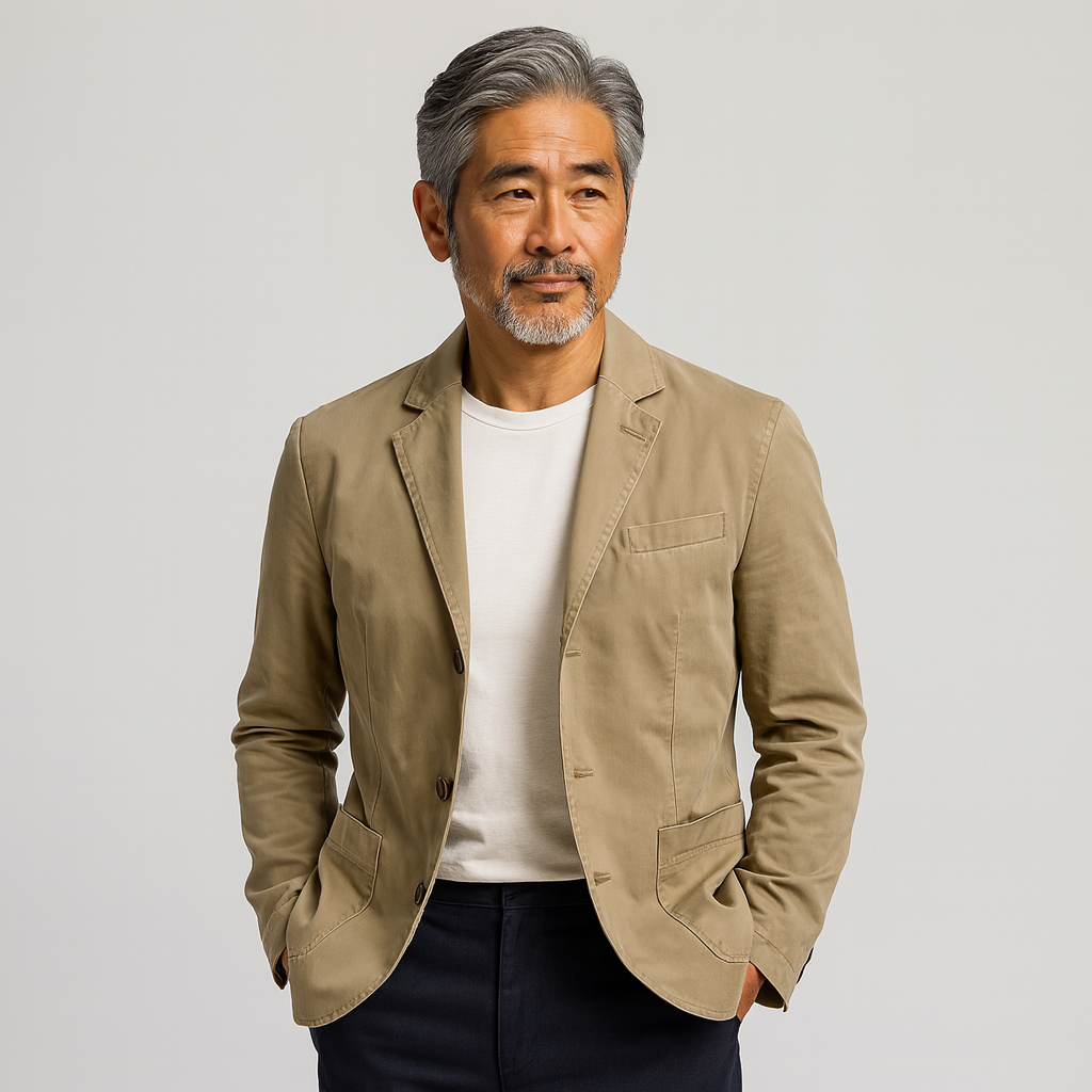 マヒト | 通気性のあるコットンブレザー