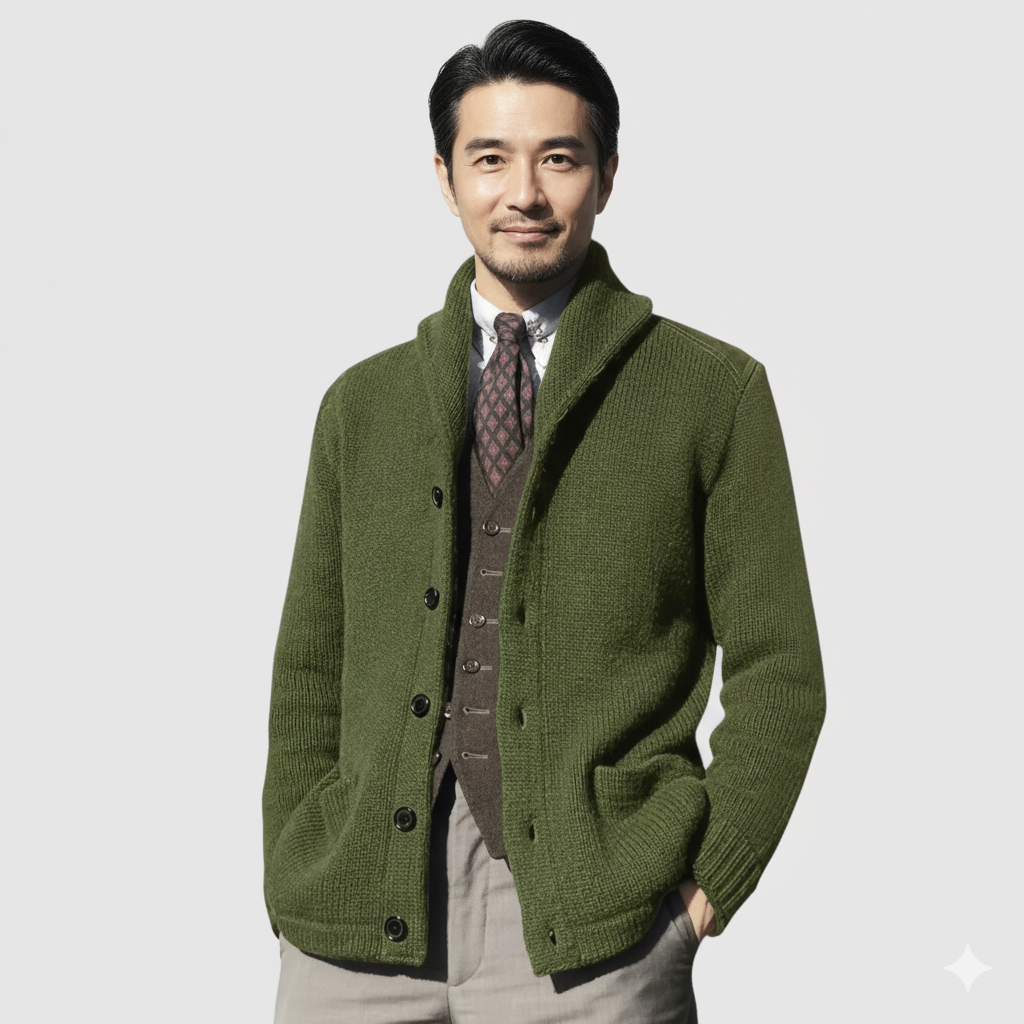 JUNPEIH | プレミアム・ボタン・セーター