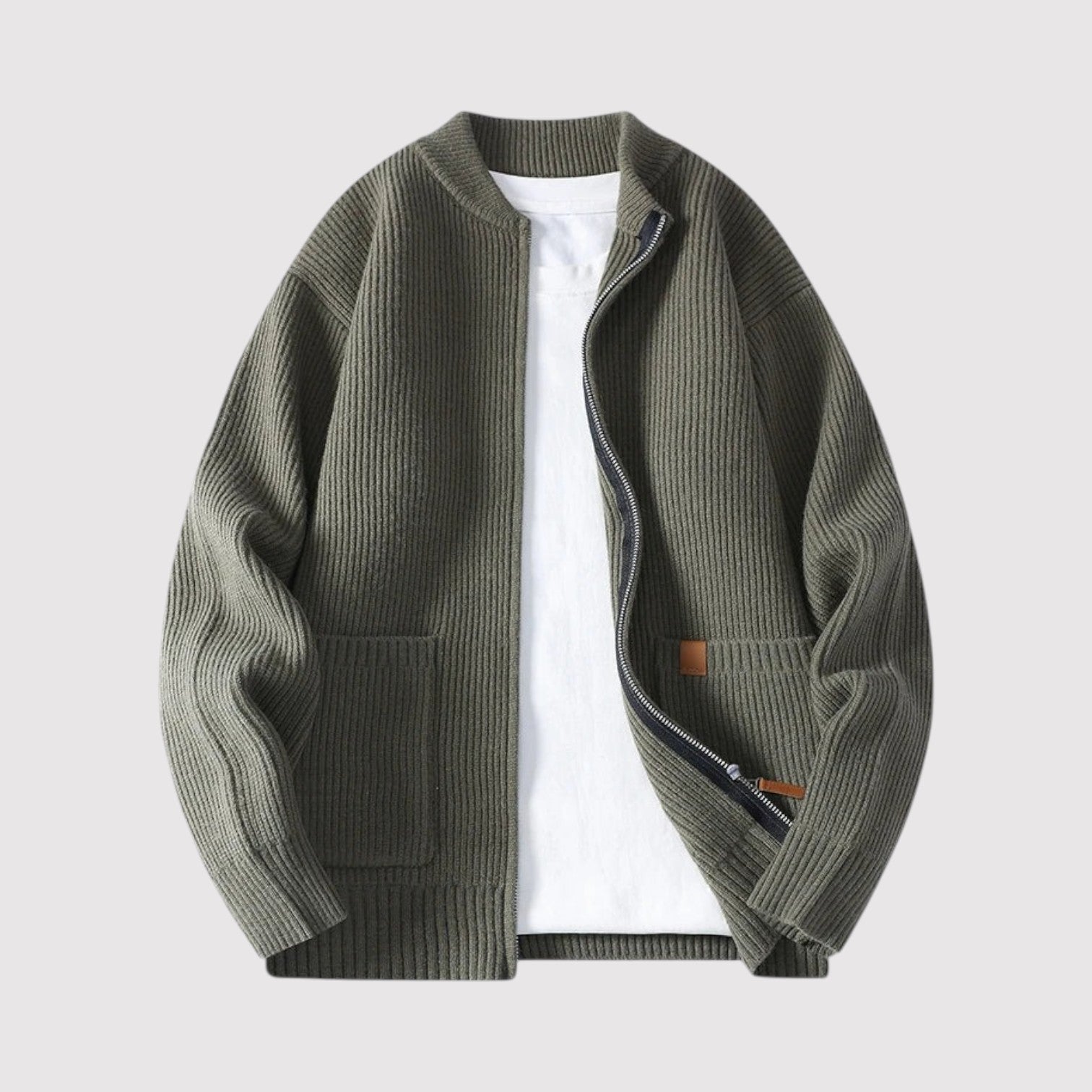 カイエン | エレガントなリブニットジャケット