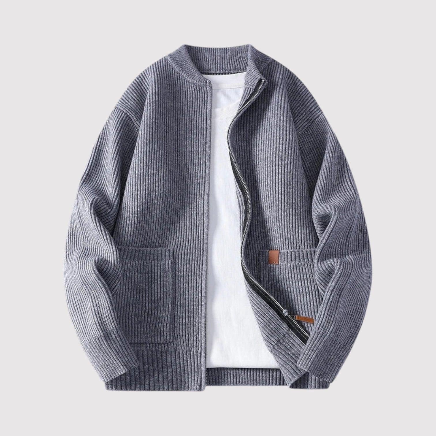 カイエン | エレガントなリブニットジャケット
