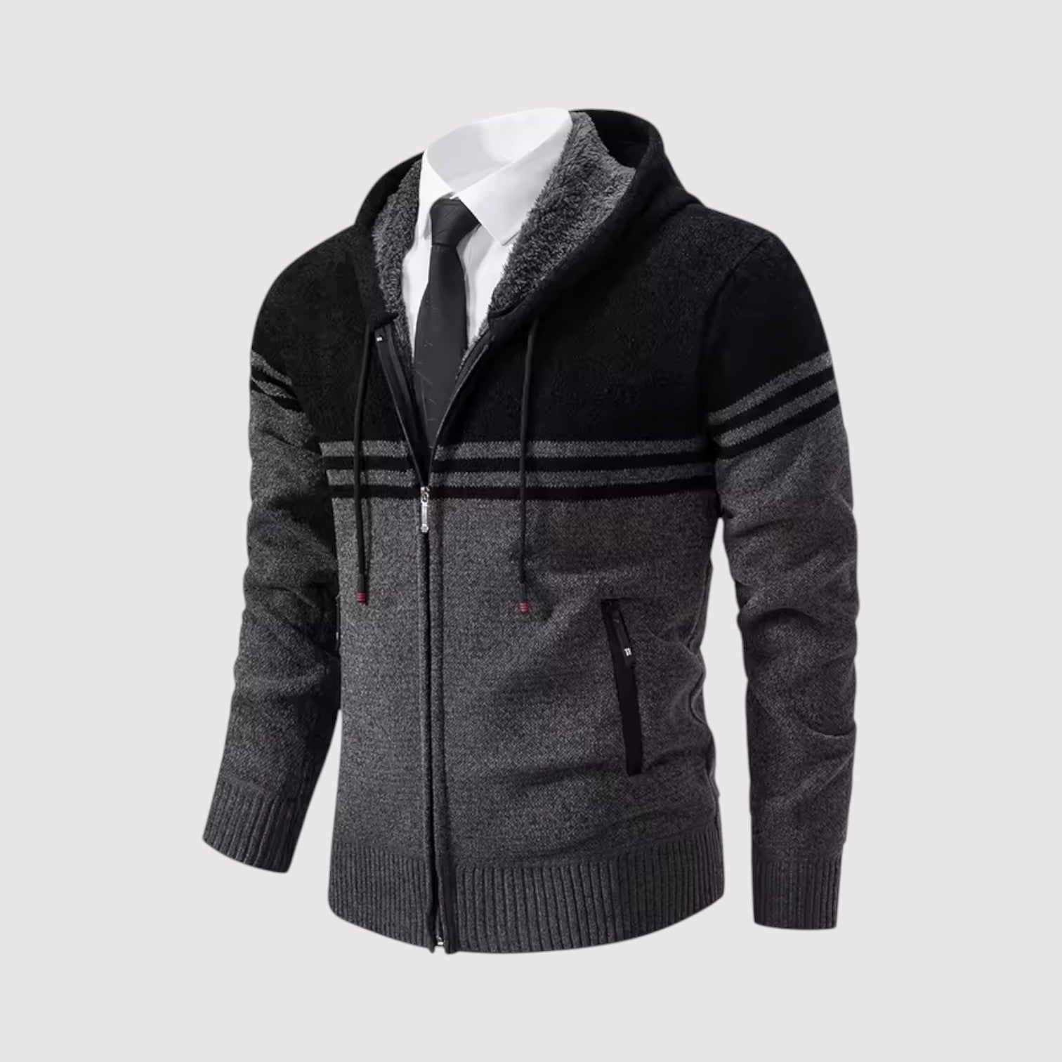 手裏剣 | プレミアム・ボーダー・ジップ・セーター