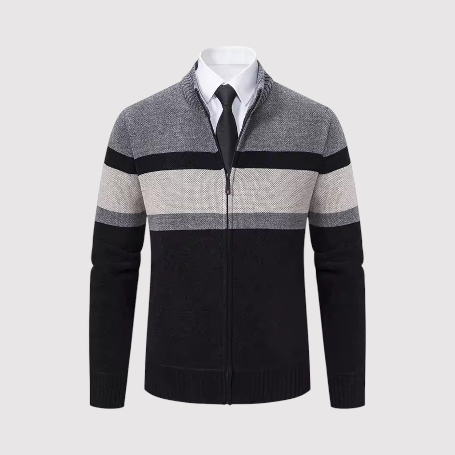 手裏剣 | プレミアム・ボーダー・ジップ・セーター