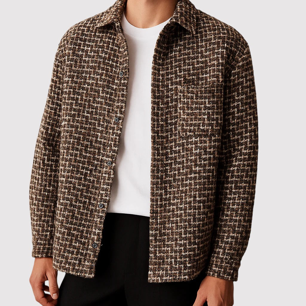 足鹿具 | ラグジュアリーハウンドトゥースシャケット
