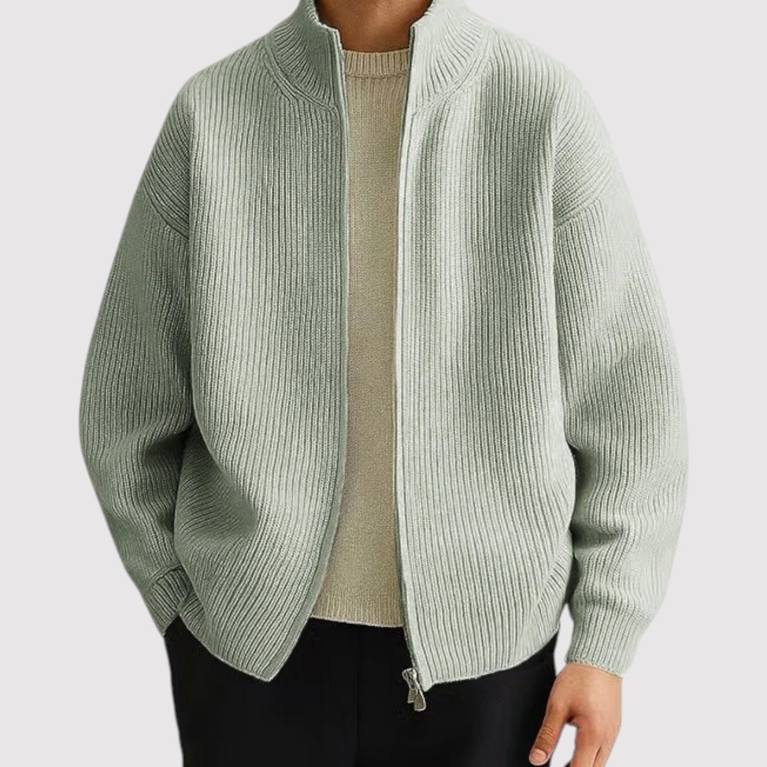 かえもん | ラグジュアリーフルジップニットカーディガン