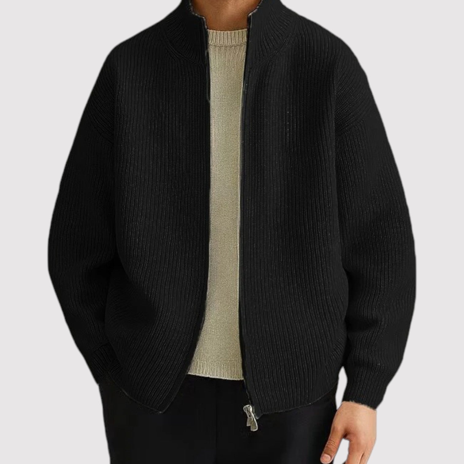 かえもん | ラグジュアリーフルジップニットカーディガン